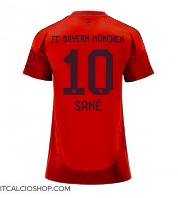 Bayern Munich Leroy Sane #10 Prima Maglia Femmina 2024-25 Manica Corta